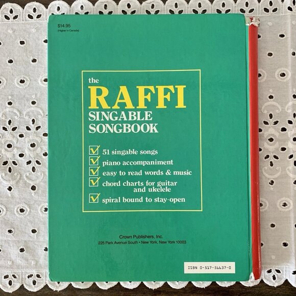 Raffi The Singable Songbook by Raffi Sheet Music - 1980 - Picture 3 of 9